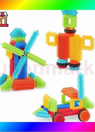 Bs конструктор серии bristle best mix blocks - строитель (36 деталей, в коробке) bas77/n