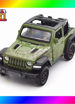 Bs автомодель - jeep best mix wrangler rubicon 2021 (зеленый) bas77/n