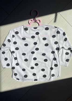 Кофта з трендовим горошком для дівчинки zara 3