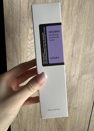 Cosrx - aha/bha clarifying treatment toner - тонік для обличчя з натуральними кислотами ана і внa - 150ml