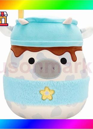 Bs мягкая игрушка squishmallows best mix – серая коровка (30 cm) bas77/n