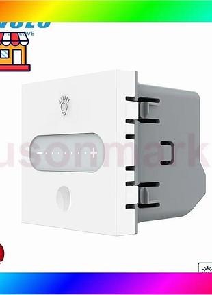 Bs умный сенсорный димер best mix livolo, белый, проходной/перекрестный, zigbee, 2а 230в, без нейтрали bas77/n