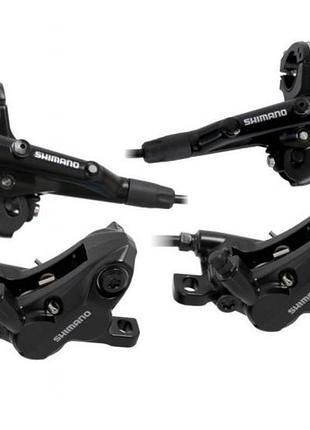 Гидравлические тормоза shimano br-m6100 deore, комплект, передние и задние (disc-089)