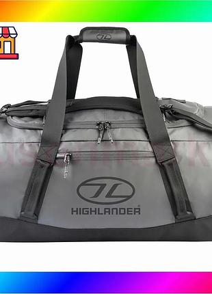 Bs сумка дорожная водозащитная best mix highlander hauler duffel 90l dark grey (db134-dgy) bas77/n