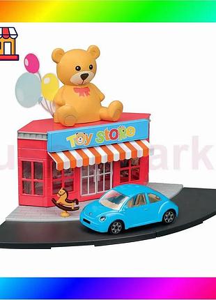 Bs игровой набор серии best mix bburago city - магазин игрушек (магазин игрушек, автомобиль 1:43) bas77/n