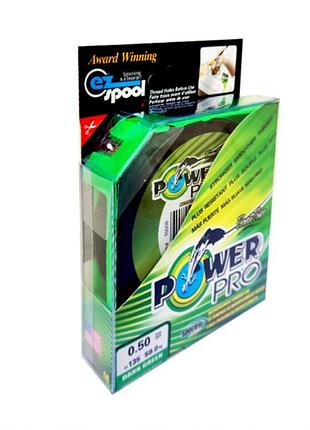 Плетеный шнур для рыбалки power pro диаметр с 0.08 до 0.50 мм длина 135 м диаметр шнура - 0.4