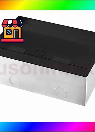 Bs напольная розетка livolo, best mix скрытого монтажа, 2 розетки, usb-a и usb type-c 36 вт, нержавеющ bas77/n
