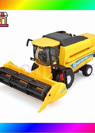 Bs автомодель - зерносборный best mix комбайн new holland tc5.90 (с зерновой жаткой) bas77/n