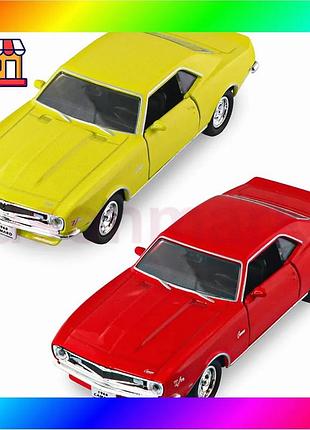 Bs автомодель - chevrolet best mix camaro z28 1968 (красный, желтый) bas77/n