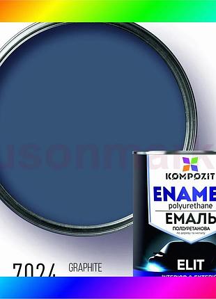 Bs эмаль полиуретановая elit, best mix шелковисто-матовый, 0,6 л, графит ral 7024 bas77/n