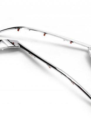 Вії на фари (2 шт., для led) для toyota land cruiser prado 150 2009-2023 рр