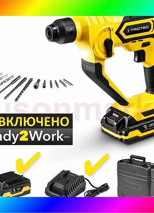 Bs перфоратор акумуляторний trotec best mix prds 10-20v + кейс (4415000201) bas77/n