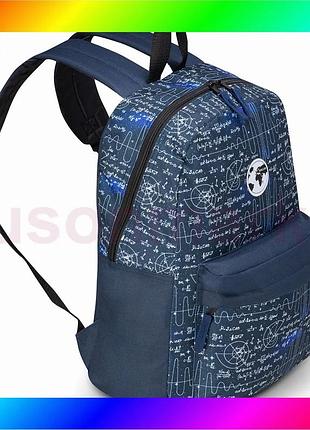 Bs городской рюкзак semi best mix line 17 blue print (j4686-2) bas77/n