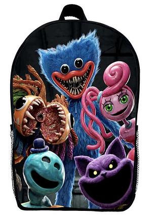 Рюкзак школьный поппи плейтайм poppy playtime (school gear bag 09) черный, 39 х 27 х 14 см