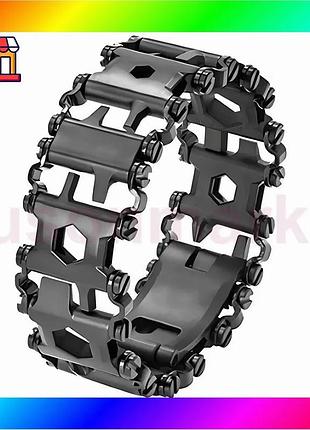 Bs мужской браслет-мультитул resteq best mix tread metric-stainless – стильный металлический браслет 2 bas77/n
