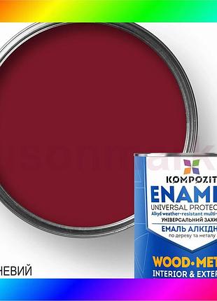 Bs эмаль алкидная kompozit®, best mix глянцевый, 2,8 кг, вишневый bas77/n