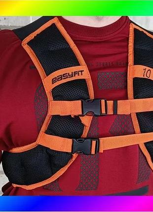 Bs жилет-утяжелитель easyfit jetpack best mix 10 кг с металлическими шариками bas77/n