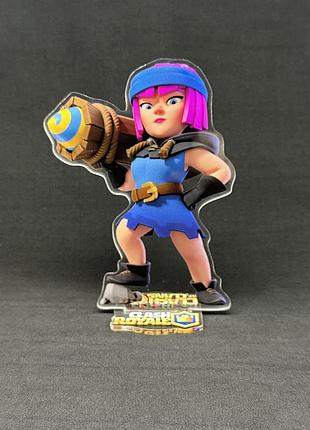 Акриловая коллекционная фигурка clash of clans, clash royale огненная лучница 15 cм