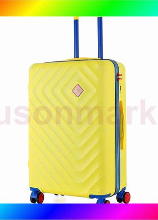 Bs чемодан semi line best mix 24" (m) yellow (t5801-2) bas77/n