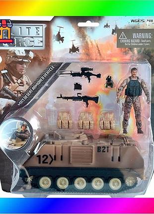 Bs игровой набор elite best mix force —бронетранспортер m113 (бтр, фигурка, аксессуар.) bas77/n