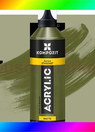 Bs краска акриловая standart best mix kompozit 500 мл, 75 оливковый bas77/n