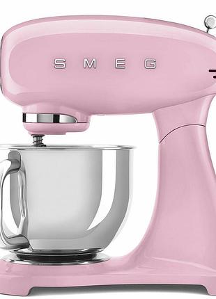 Миксер планетарный smeg (smf03pkeu) retro style 50's - розовый