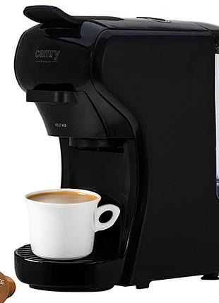 Капсульная кофемашина camry cr 4414, 19 бар, 1450 вт, черная, для капсул nespresso, dolce gusto, lavazza, компактная кофеварка
