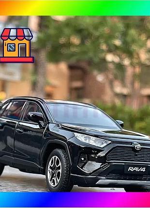 Bs модель автомобіля toyota best mix rav4 2020 чорна 1:32 — інерційна металева машинка зі звуком та св bas77/n