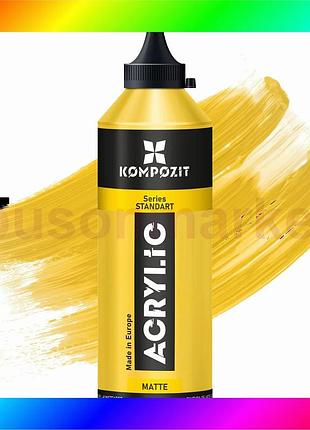 Bs краска акриловая standart best mix kompozit 500 мл, 12 желтый светлый bas77/n