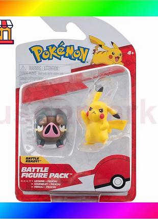 Bs набор игровых фигурок best mix pokemon w17 - пикачу и леченк bas77/n
