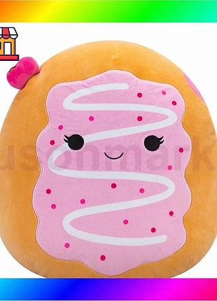 Bs мягкая игрушка squishmallows best mix – вишневый пончек перлин (36 cm) bas77/n