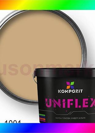 Bs краска резиновая универсальная best mix uniflex, 3,5 кг, ral 1001 bas77/n