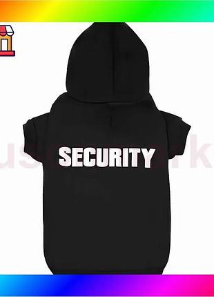 Bs одежда для домашних best mix животных resteq, толстовка security для кошек и собак, размер l, черна bas77/n