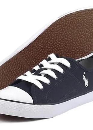 Дитячі сині текстильні кеди бренду polo ralph lauren оригінал розмір 32