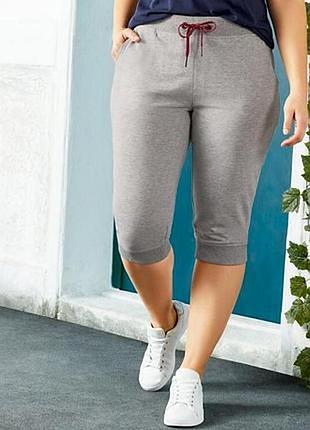 Бриджи капри женские трикотаж esmara 2xl, 3xl , 81% хлопок.