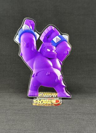 Акриловая коллекционная фигурка clash of clans, clash royale эликсирный голем 15 cм