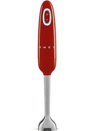 Блендер погружной smeg (hbf11rdeu) retro style 50's - красный, красный