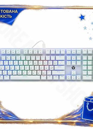 Dm клавиатура usb fantech спецификация 2.2 механическая белая 108 клавиш игровая для пк с rgb подсветк spe|lz