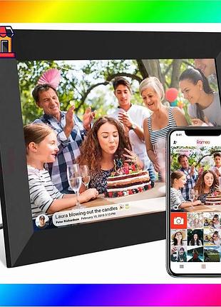Bs цифровая фоторамка frameo best mix 10" – сенсорный дисплей, wi-fi, 32 гб памяти для отображения фот bas77/n