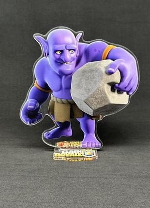 Акрилова колекційна фігурка clash of clans, clash royale вибивала (bowler) 15 см