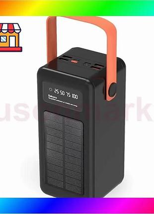 Bs повербанк acl pw53 best mix 80000mah із сонячною панеллю та ліхтариком потужна зарядна станція для bas77/n