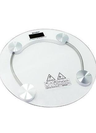 Весы напольные электронные matarix mx-451a 180 кг круглые, весы для взвешивания людей