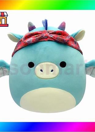 Bs мягкая игрушка squishmallows best mix – дракон в бандане (19 cm) bas77/n