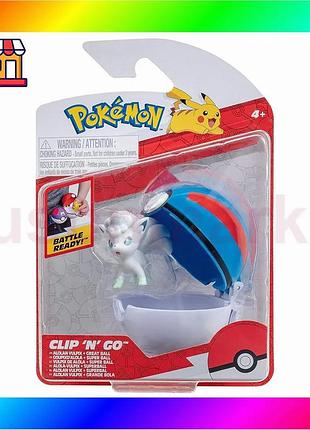 Bs игровой набор pokemon best mix w14 - алола вульпикс в покеболе (игровая фигурка, покебол) bas77/n