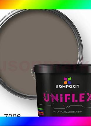 Bs краска резиновая универсальная best mix uniflex, 0,9 кг, ral 7006 bas77/n