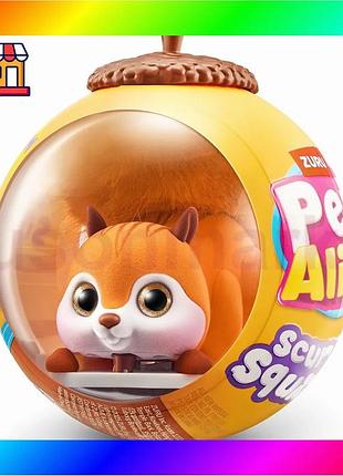 Bs интерактивная игрушка pets best mix alive s1 – белочка (оранжевый) bas77/n