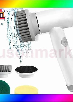Bs електрична щітка resteq best mix cleaning brush q1 з безліччю функцій для прибирання, різні насадки bas77/n