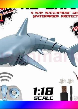 Bs интерактивная акула, детская best mix игрушка на радиоуправлении shark, игрушка для ванной bas77/n