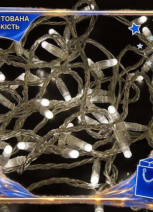 Dm гірлянда 500led white специфікація 2.2 hot 50 метрів 8 режимів для прикраси будинку та свят світлод spe|lz