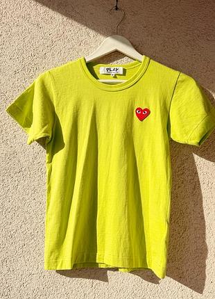 Женская футболка play comme des garsons